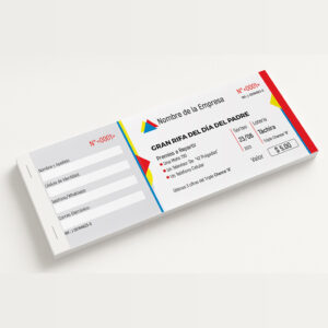 Rifas-Corporativas-Ejemplo de rifas personalizadas impresas en talonario
