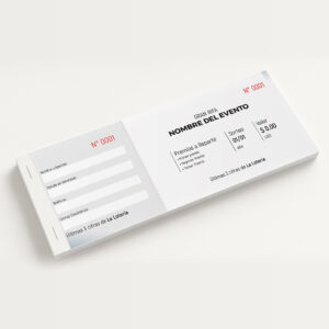 Rifas-Eventos-Ejemplo de rifas personalizadas impresas en talonario